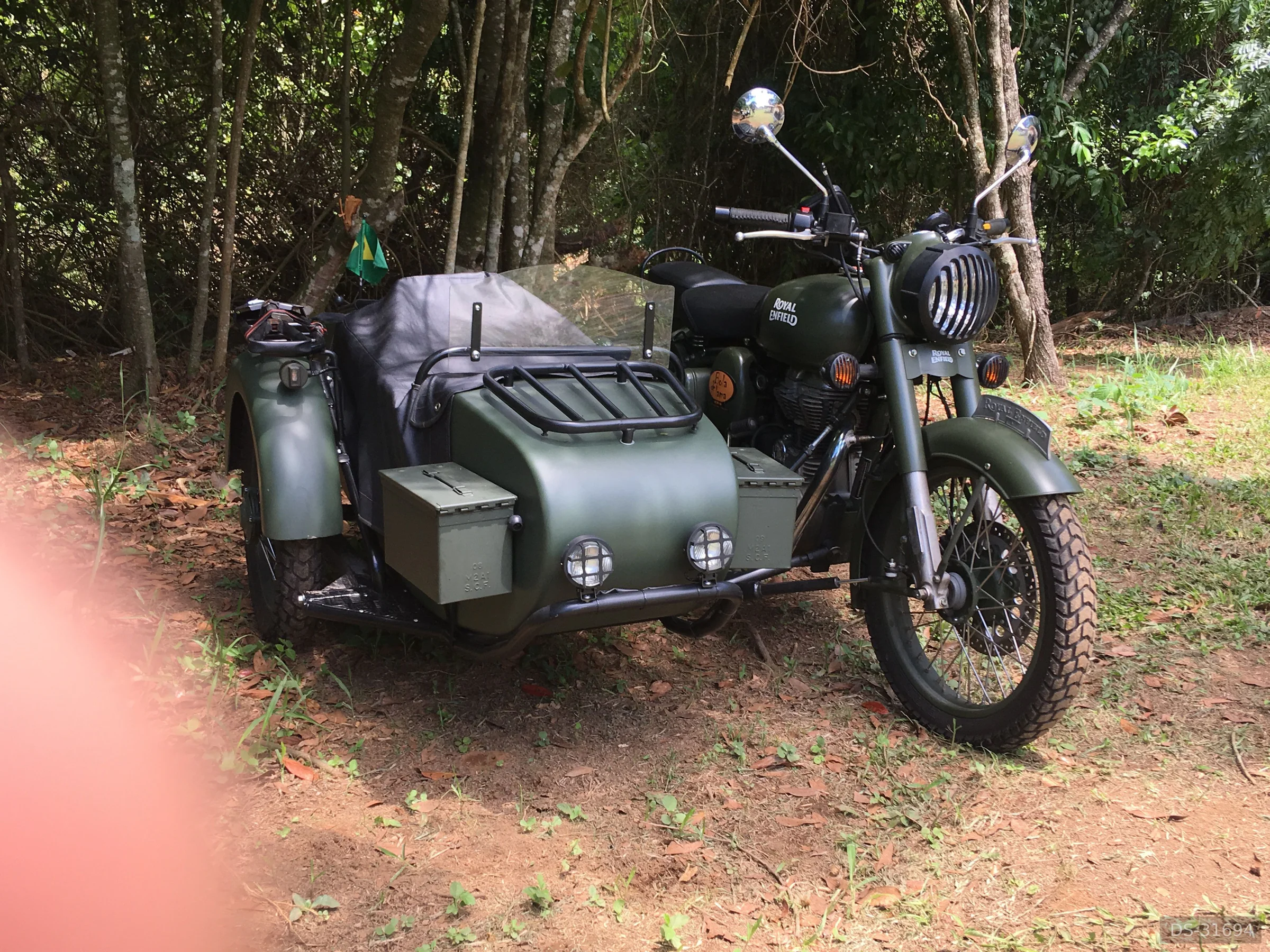 2017 Royal Enfield Classic 500 Battle Green Com Sidecar