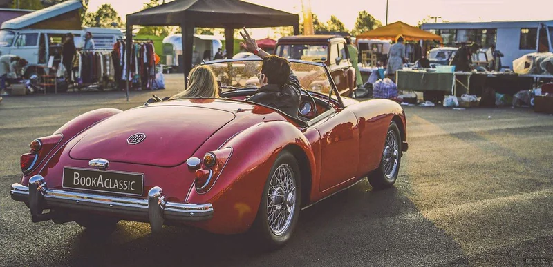 1957 MG A in Hoylake 1