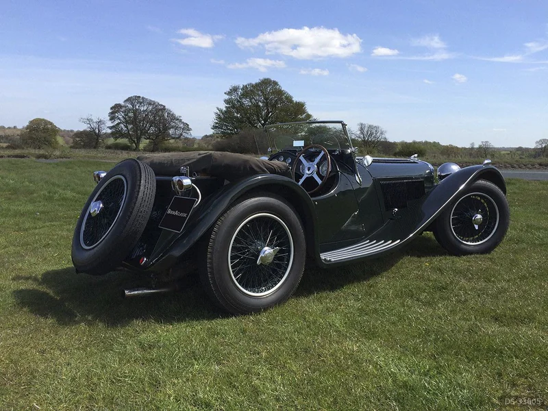 1936 Jaguar SS100 in Thirsk 2