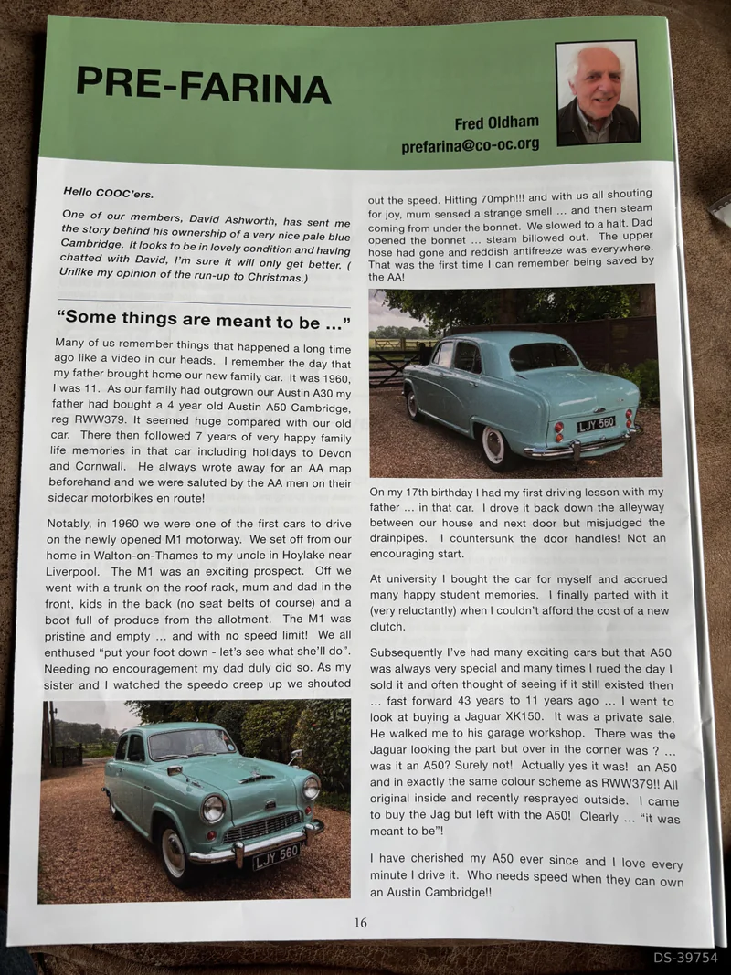 1956 Austin A50 Cambridge in Hound Green, Hook 9