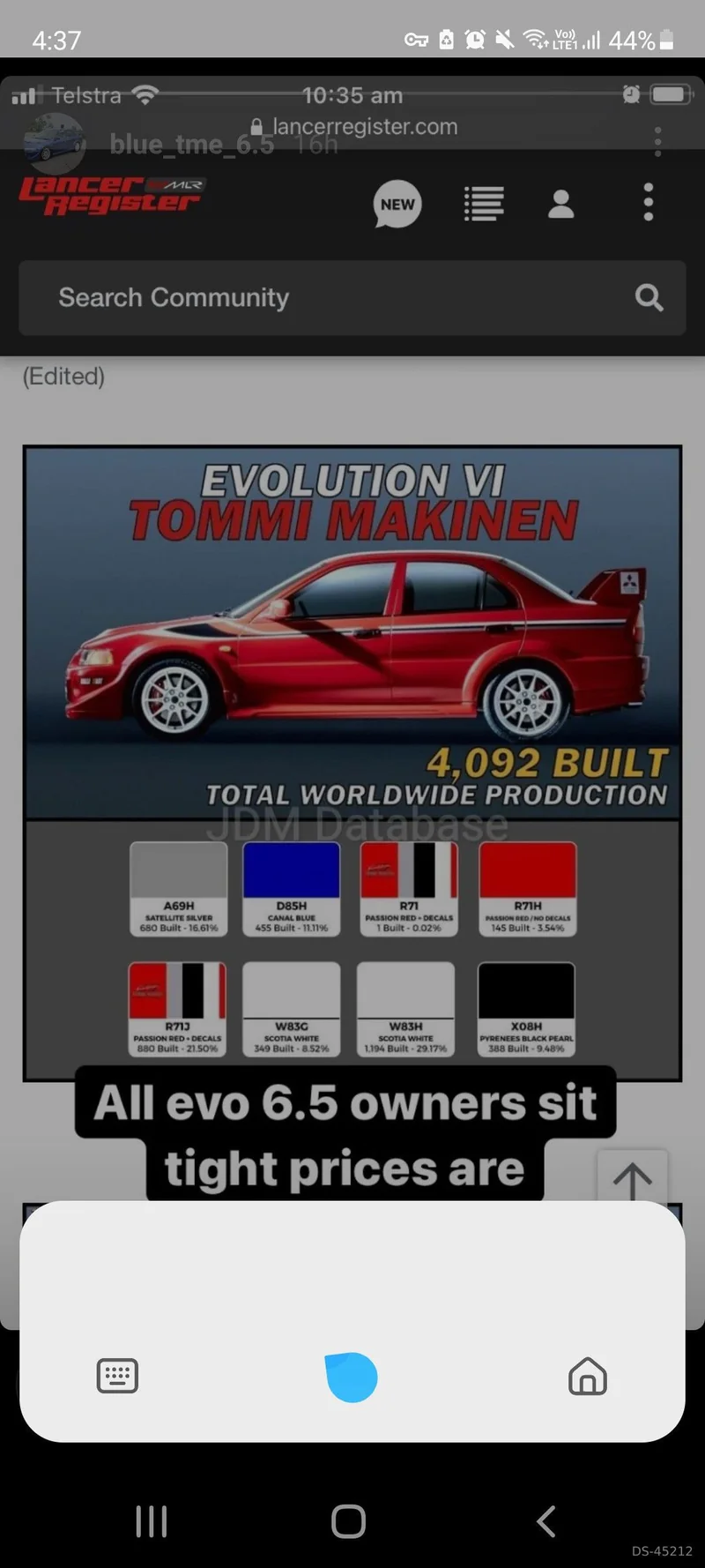 2000 Mitsubishi Lancer Evolution 6.5 Tme in Auckland 2