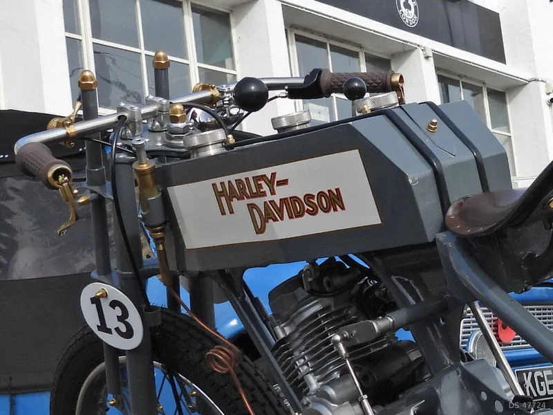 1920 Harley-Davidson Flat Tank Racer in England - London 2
