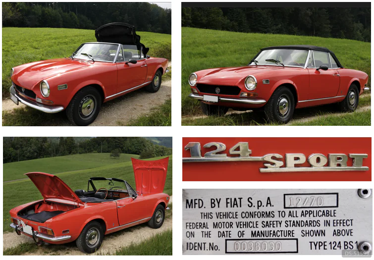 1970 Fiat 124 Sport Spider 1600 in Reichenburg 5