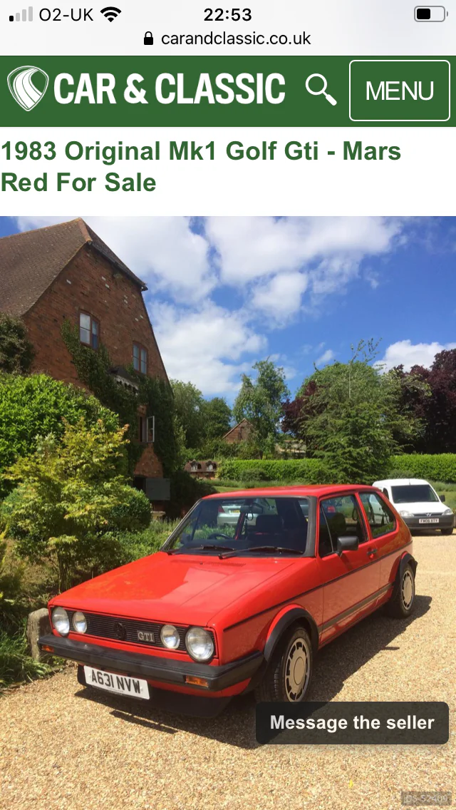 1983 Volkswagen Golf Gti