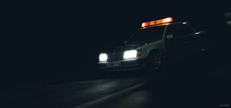 1989 Mercedes-Benz W124 POLIZEI in Potters Bar 2