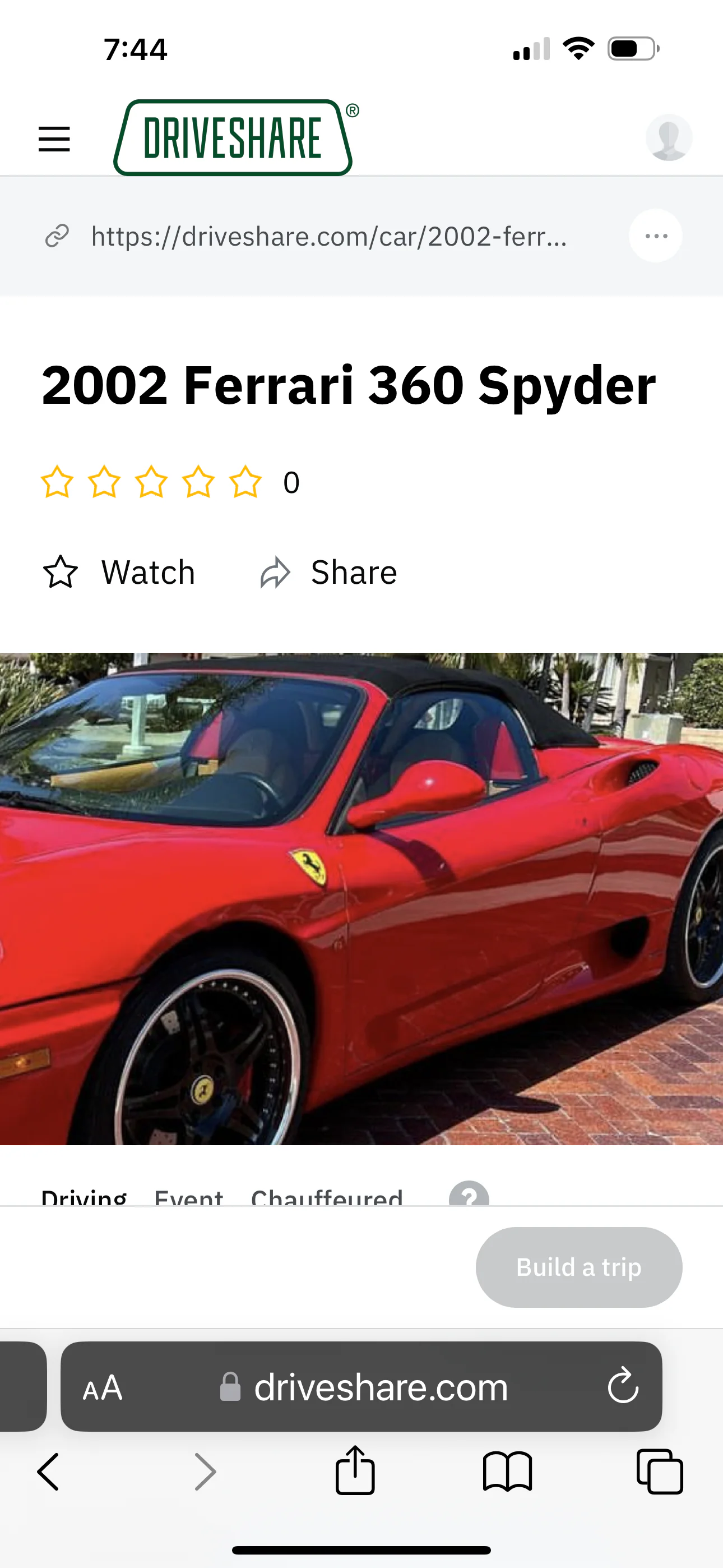 2002 Ferrari 360 Spider