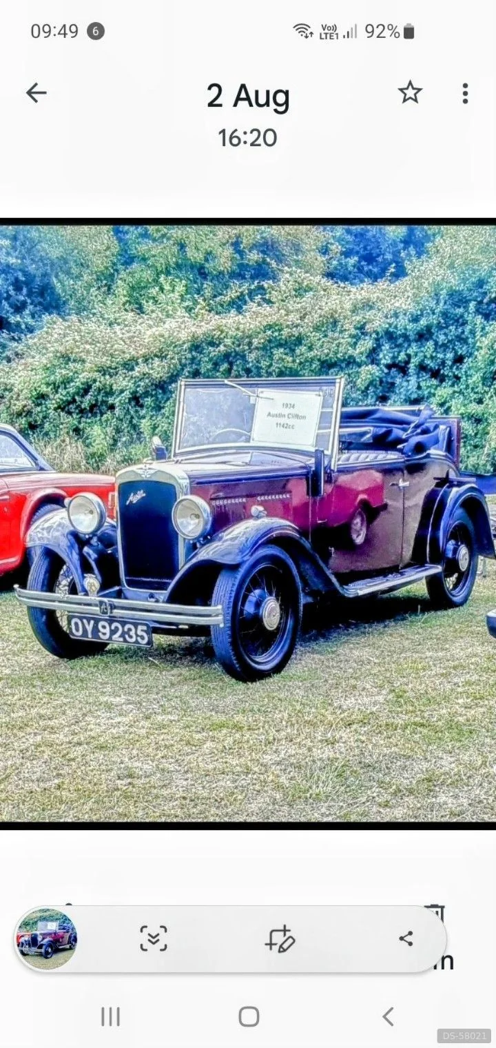 1934 Austin Clifton Open Top Tourer