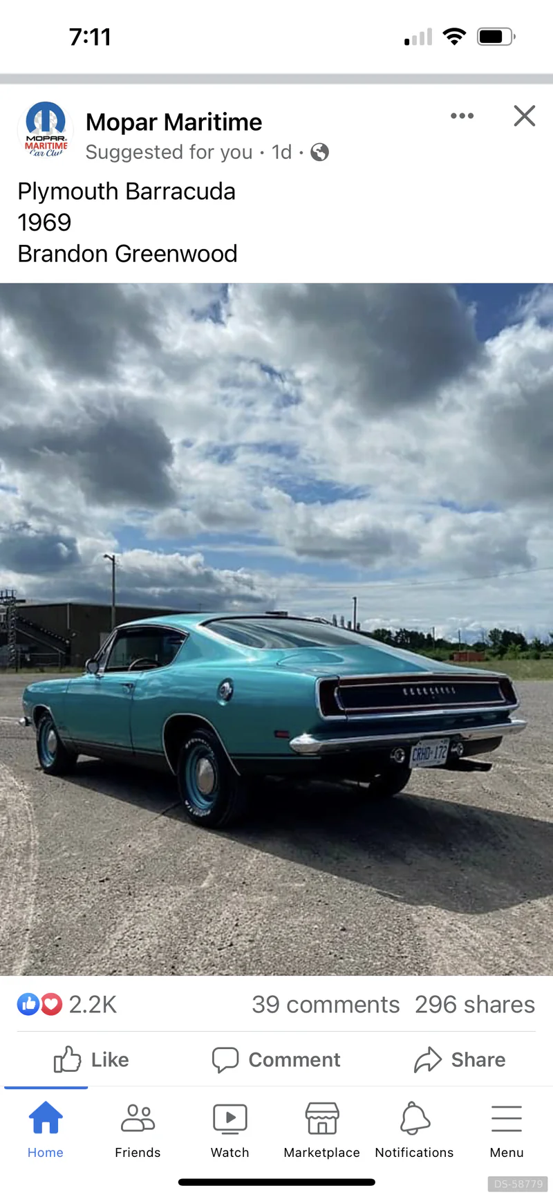 1969 Plymouth Barracuda in Ridgeway 3
