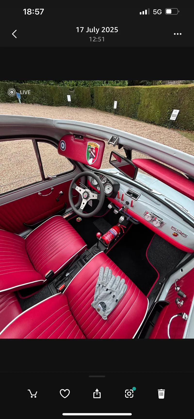 1971 Fiat Abarth 500 (650 cc) in Watford 3