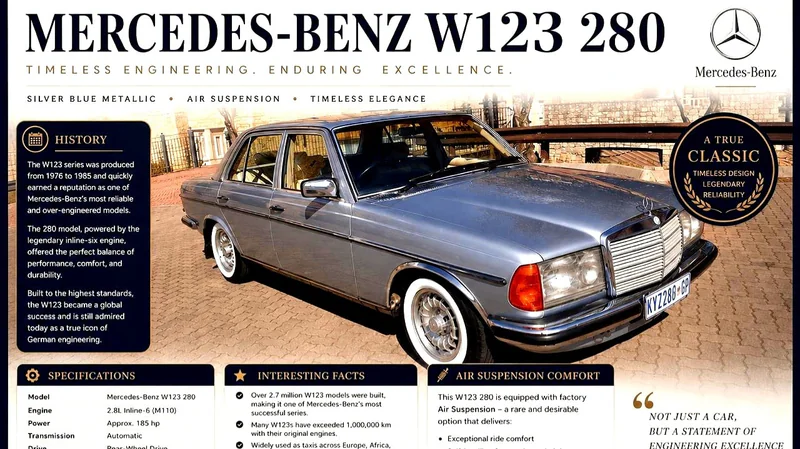 1977 Mercedes-Benz W123 280 in Sandton 10