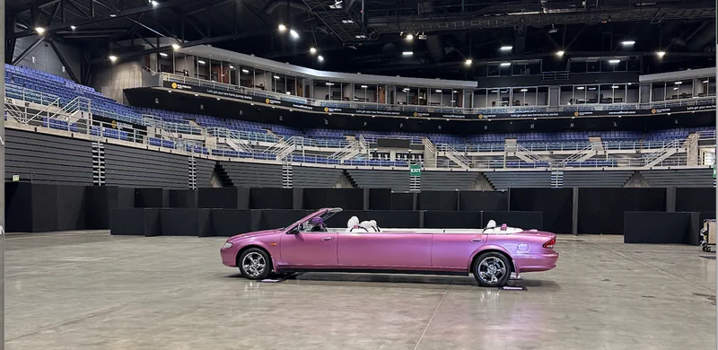 1994 Ford Pink Convertible Stretch Limousine in Christchurch