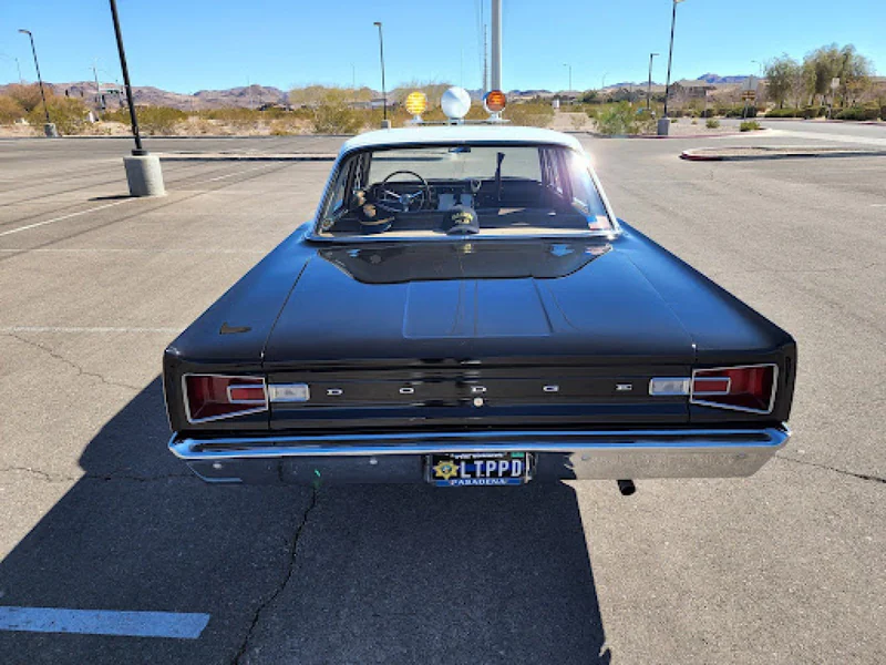 1966 Dodge Coronet Deluxe - Pasadena Police Car Black And White 6
