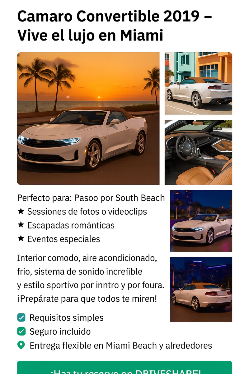 2019 Chevrolet Camaro LT Convertible 5
