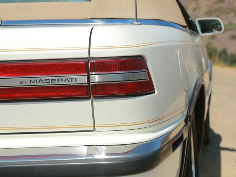 1991 Chrysler TC by Maserati Base 20