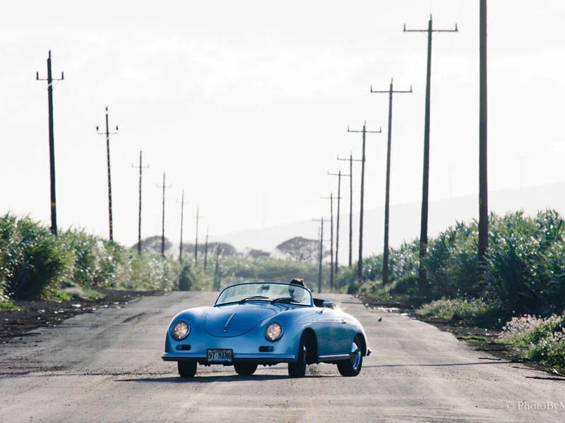 1957 Porsche 356 in Kihei 9