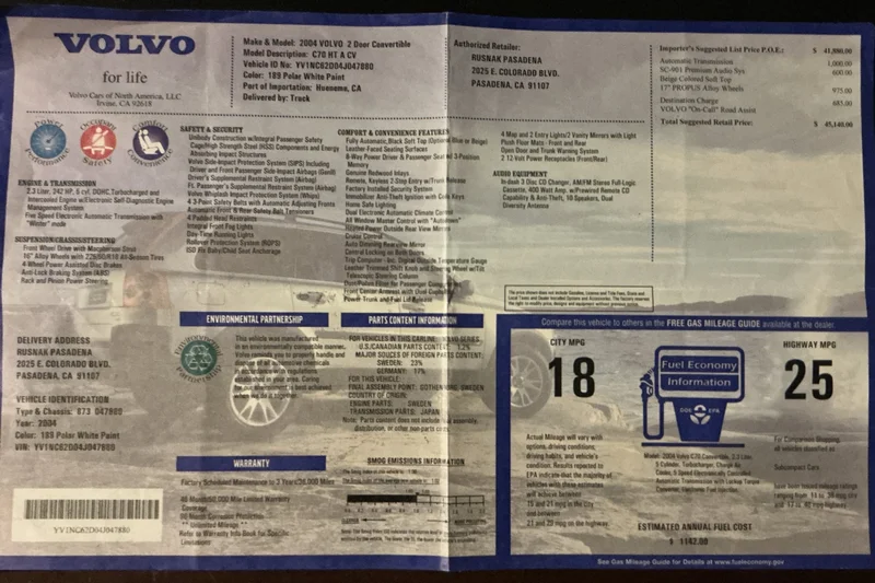 2004 Volvo C70 T5 High Output 22