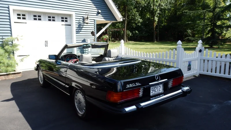 1985 Mercedes-Benz 380SL in North Wales