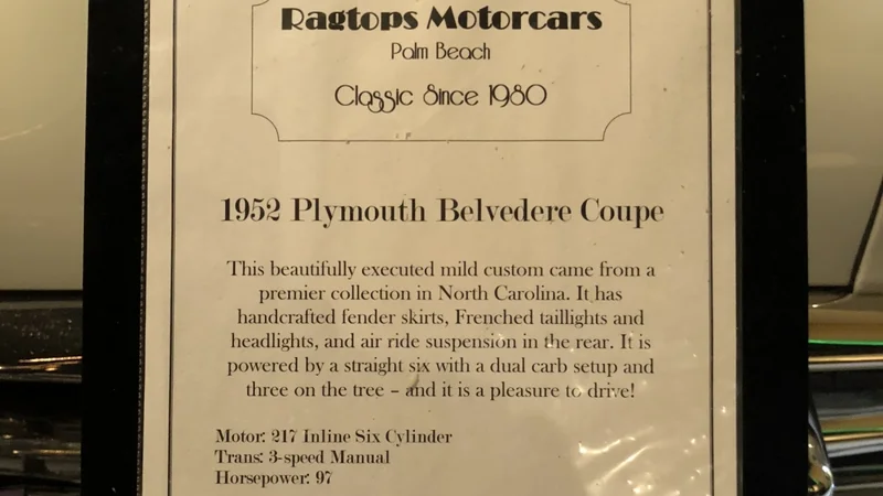 1952 Plymouth Belvedere 21