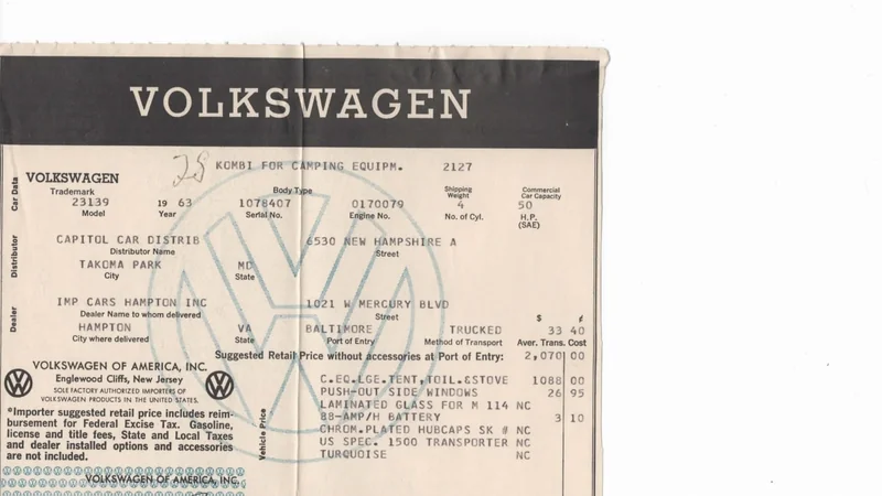 1963 Volkswagen Campmobile 2