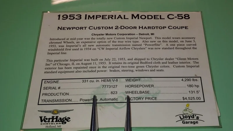 1953 Chrysler Imperial