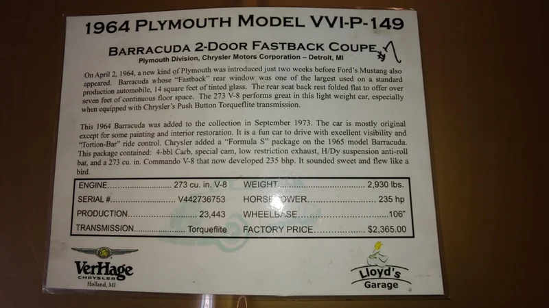 1964 Plymouth Barracuda